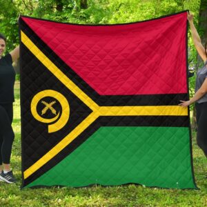 Vanuatu Flag Premium Quilt A6  Quilt